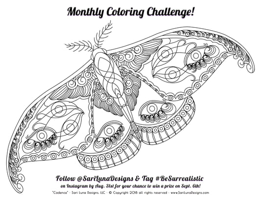 Monthly Coloring Challenge - Cadence