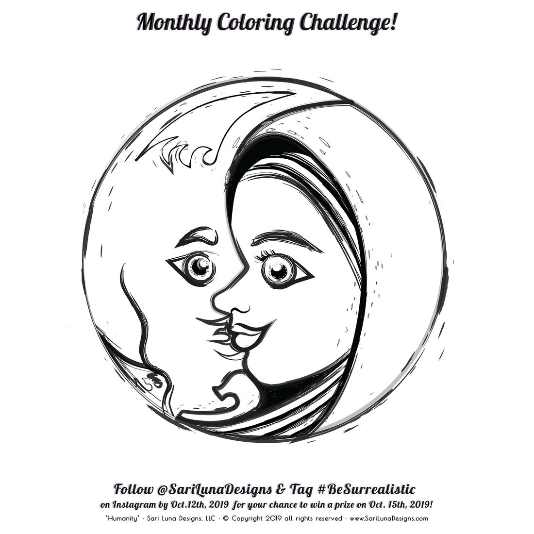 Monthly Coloring Challenge - Humanity